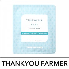 [THANKYOU FARMER] ★ Big Sale 51% ★ ⓘ True Water Deep Cotton Mask (25ml*5ea) 1 Pack / 20,000 won(10) / 재고